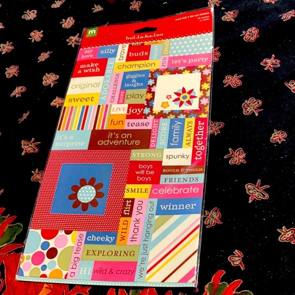 Making Memories chipboard words  die cut 55 stickers